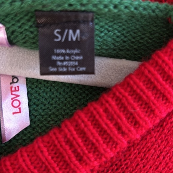 Christmas Elf Knit Poncho Size S/M - Picture 7 of 8